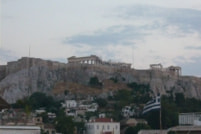 アテネ　パルテノン神殿を眺める